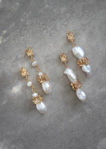 Galia Pearl Bridal Earrings 4