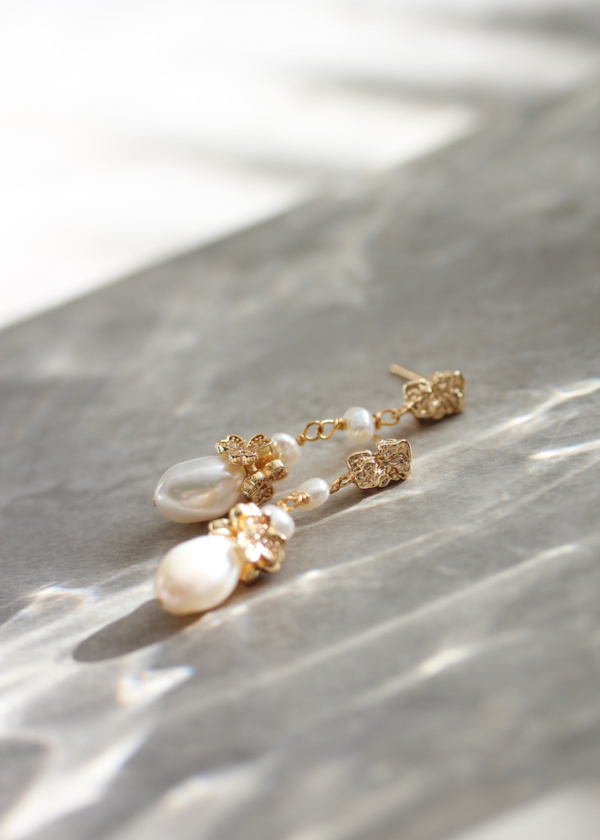 Galia Pearl Bridal Earrings 5