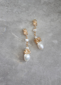 Galia Pearl Bridal Earrings 6