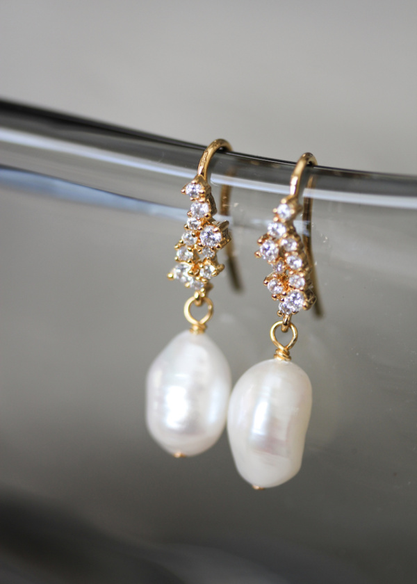 Tasman Pearl Bridal Earrings 5