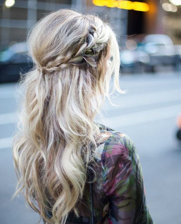 37 Beautiful Half Up Half Down Hairstyles Braided 1