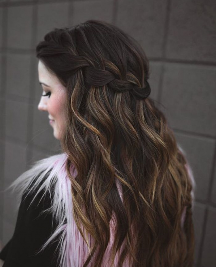 37 Beautiful Half Up Half Down Hairstyles Braided 6