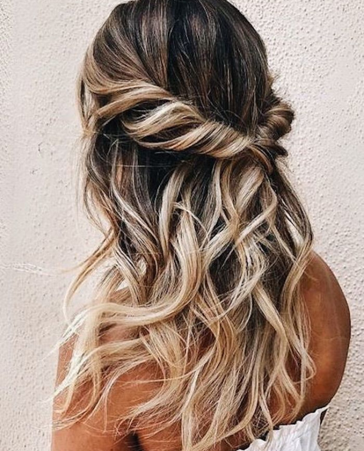 37 Beautiful Half Up Half Down Hairstyles Twisted Hair 10