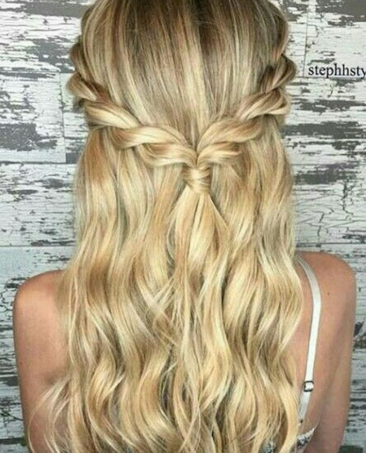 37 Beautiful Half Up Half Down Hairstyles Twisted Hair 12