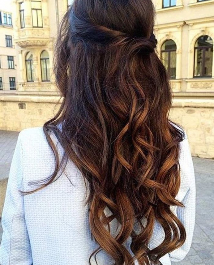 37 Beautiful Half Up Half Down Hairstyles Twisted Hair 2