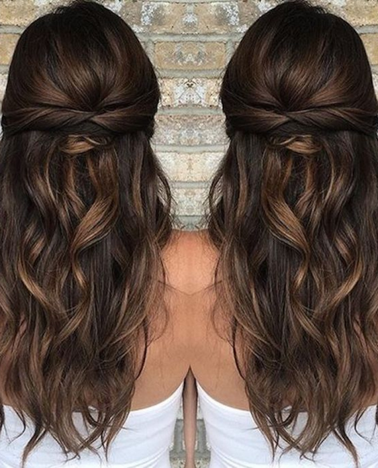 37 Beautiful Half Up Half Down Hairstyles Twisted Hair 5