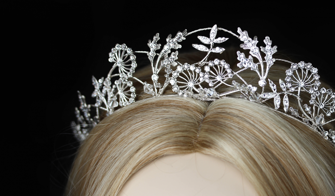 A Bespoke Crystal Wedding Crown For Anna