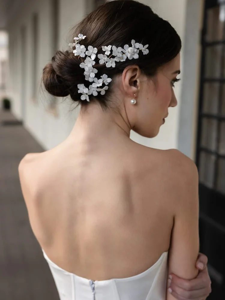 Avalon Floral Bridal Hair Pins 1