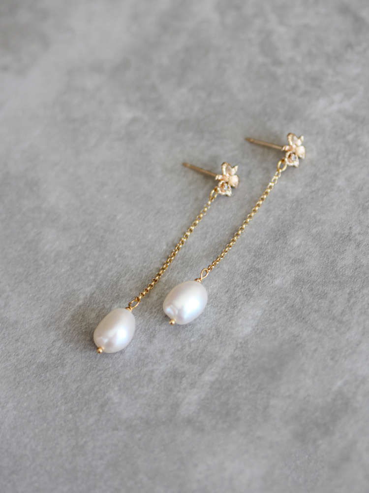 Bella Pearl Drop Earrings 2