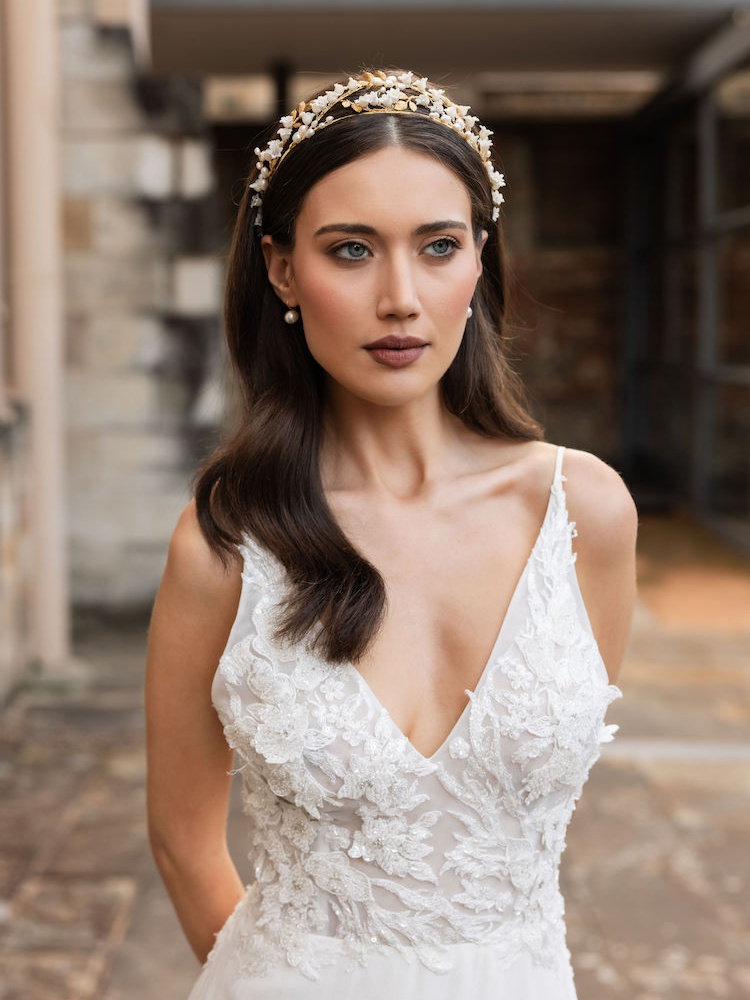 BELLFLOWER Lily of the Valley bridal crown