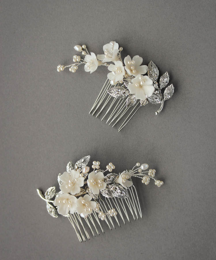 Bespoke For Amy Silver Bridal Hair Comb 2