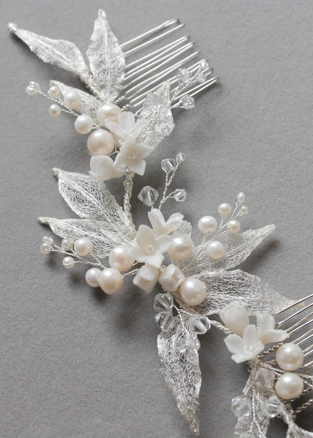 Bespoke For Claire Wild Willows Wedding Headpiece With Pearls 2.jpg