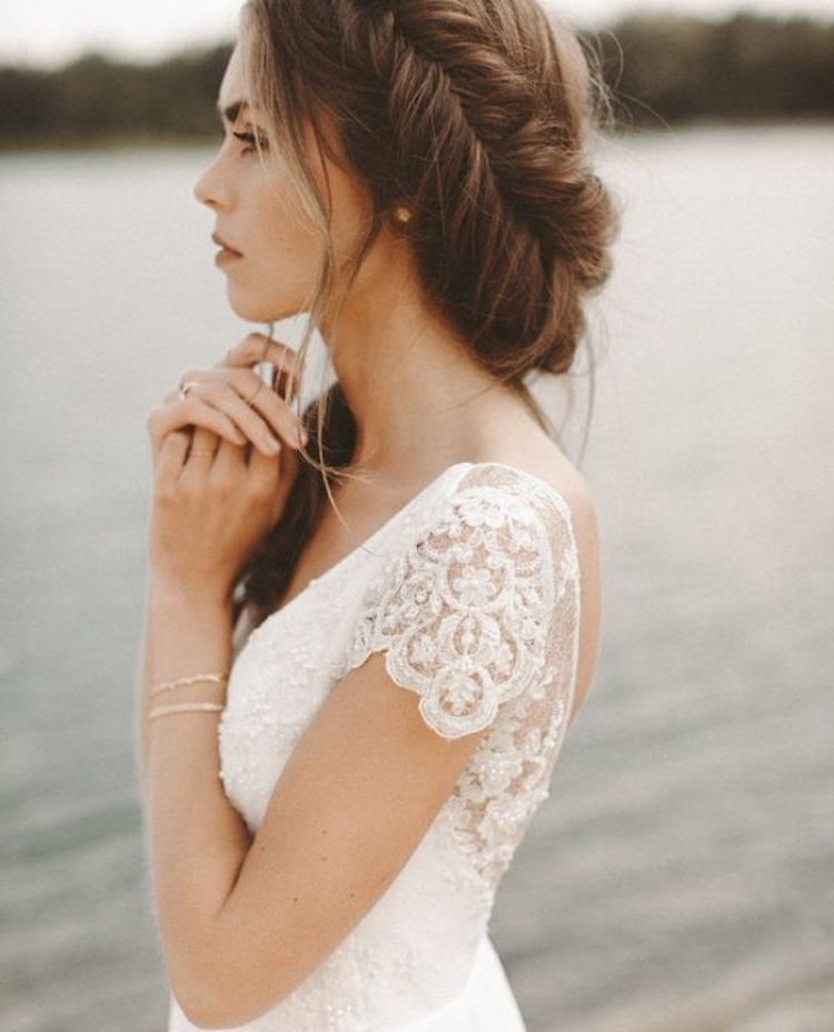 Beautiful Braided Wedding Hairstyles Bridal Ponytail 4