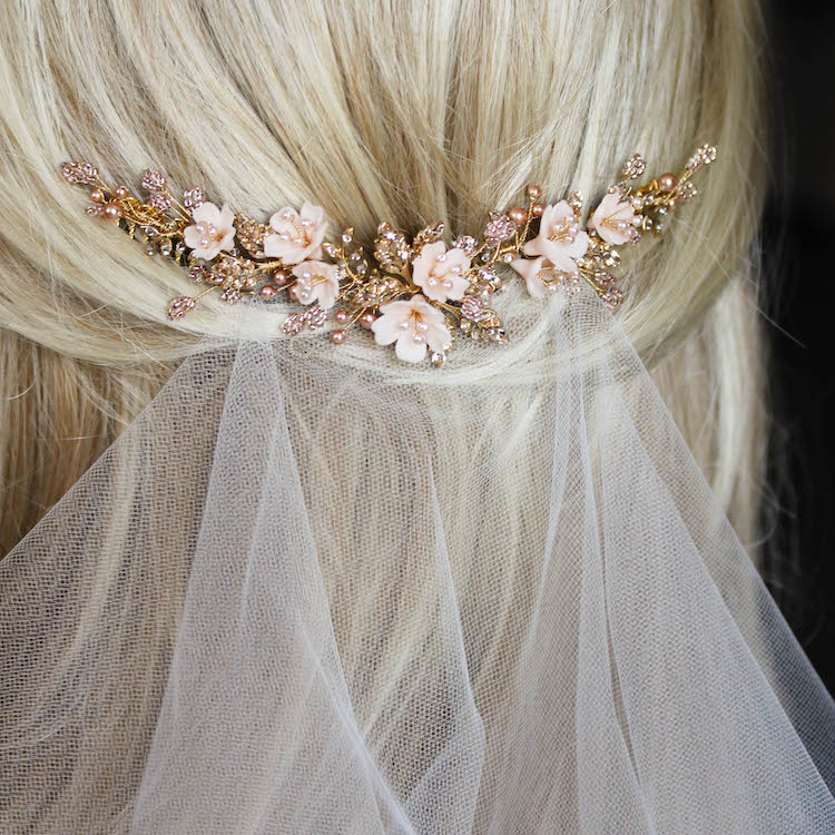 Bespoke For Britt Verse X Wild Flowers Bridal Hair Comb 1