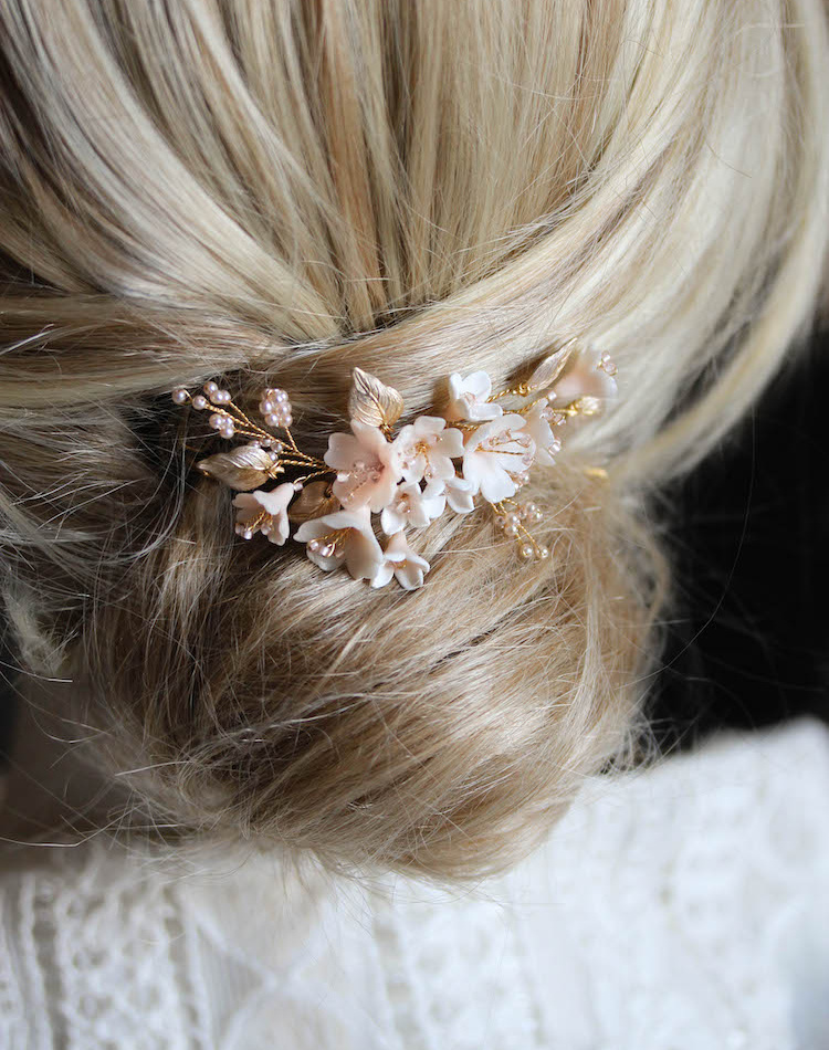 Bespoke For Cameron Cherry Blossom Hair Pins 4