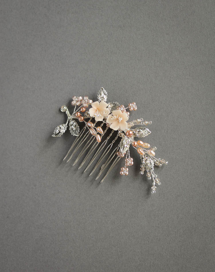 Bespoke For Jacqueline Custom Tearose On Comb 1