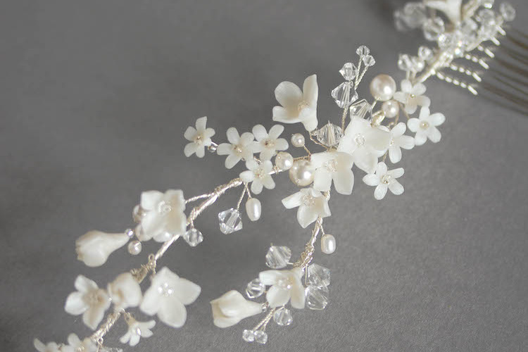 Bespoke For Leona Delicate Hair Vine With Small Flowers 10