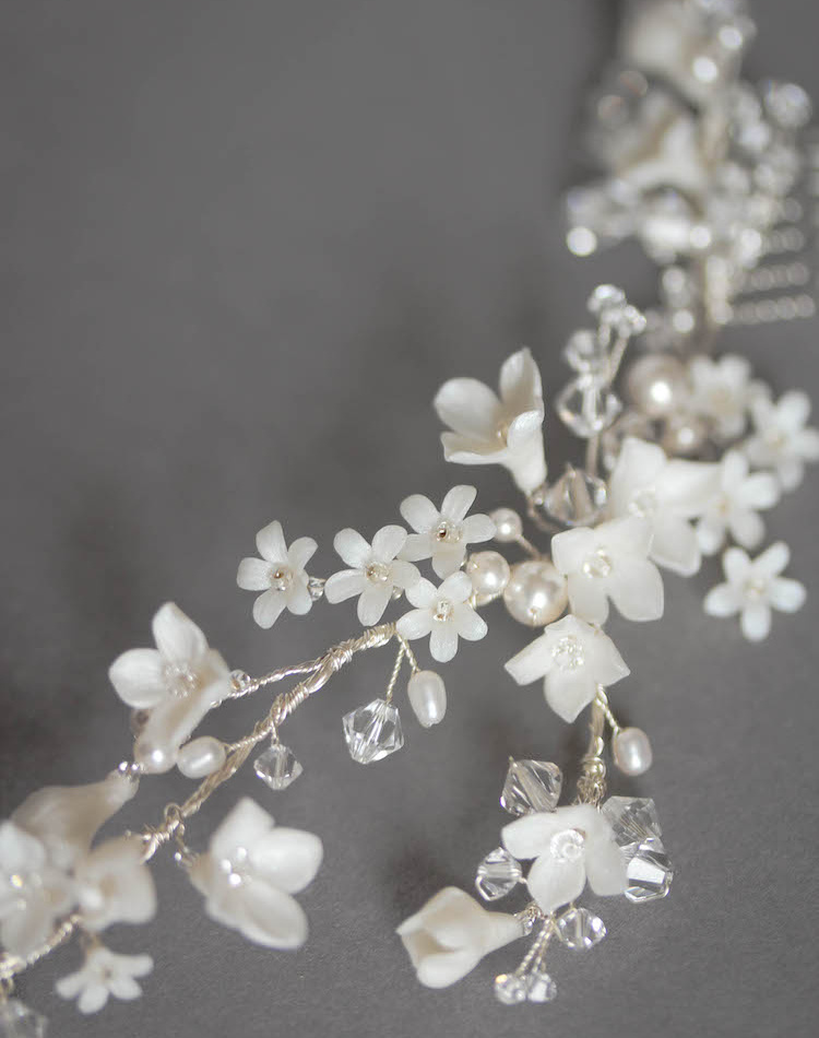 Bespoke For Leona Delicate Hair Vine With Small Flowers 2