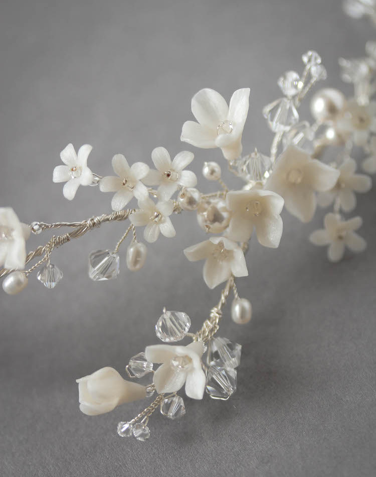 Bespoke For Leona Delicate Hair Vine With Small Flowers 5