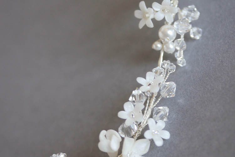 Bespoke For Leona Delicate Hair Vine With Small Flowers 7