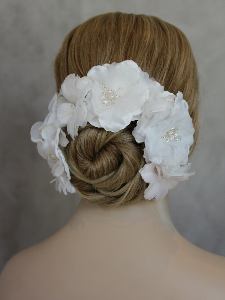 Bespoke For Yasmin Franca Floral Bridal Headpiece 2