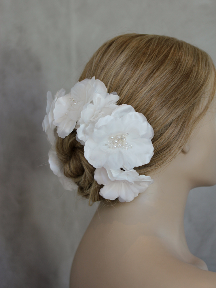 Bespoke For Yasmin Franca Floral Bridal Headpiece 3