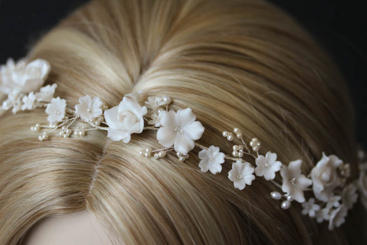 Blossoming Halo Wedding Flower Crown For Lorraine 7