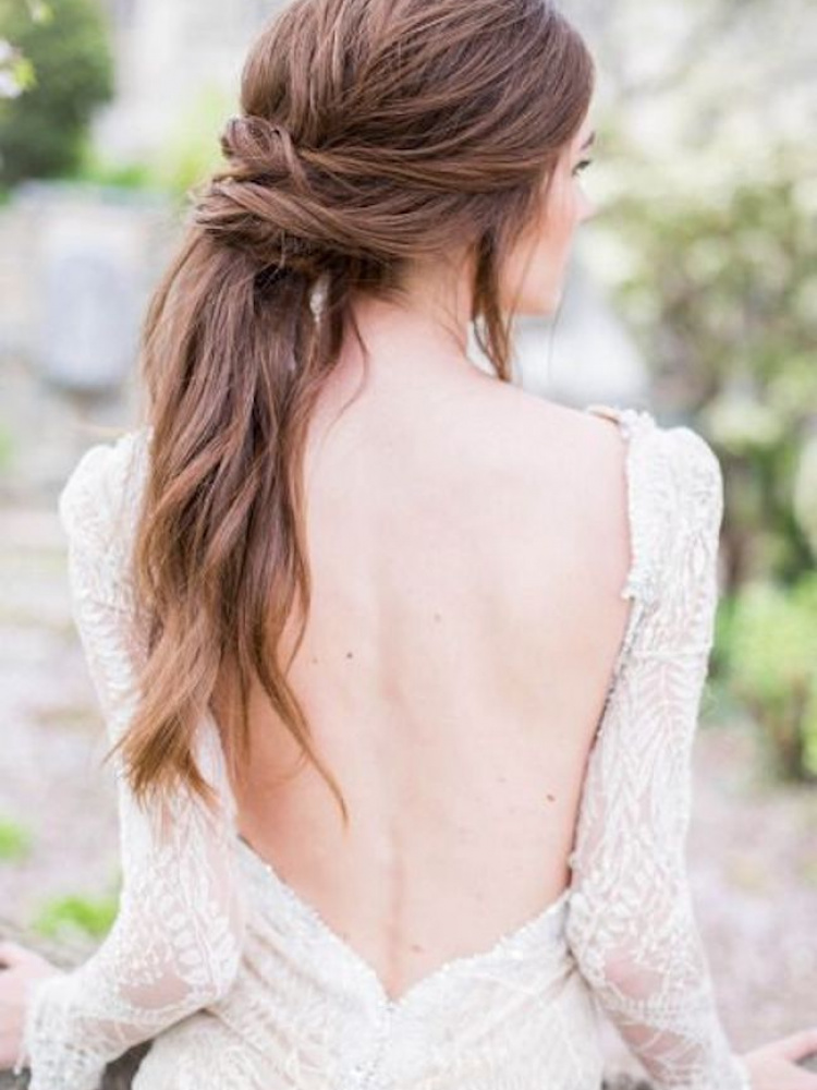 Bridal Ponytails For Long Wedding Hair 3