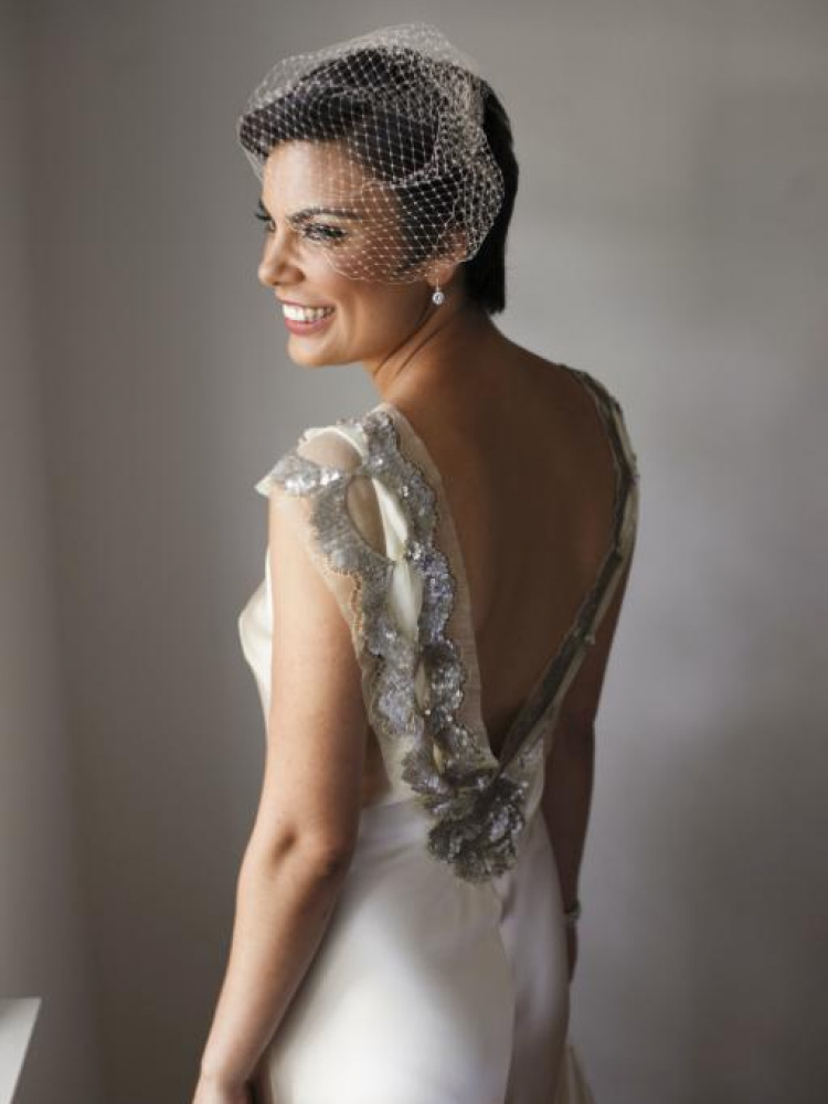 Bride Annie Wearing Abbey Birdcage Veil 1.jpg