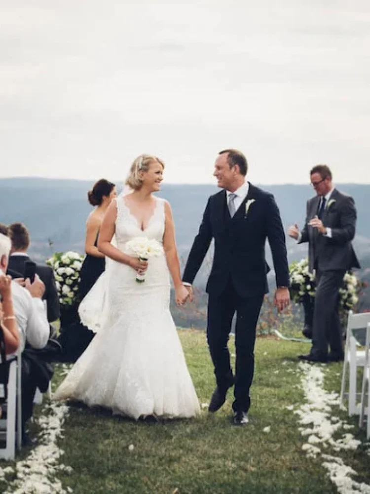 Bride Erin Wearing Bespoke Bridal Hair Comb 6 850x567