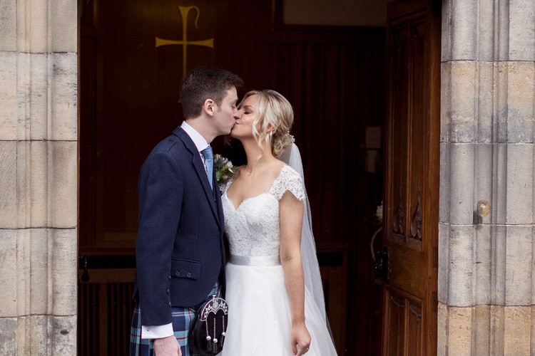 Bride Fiona Wearing Somerset Headpiece 4