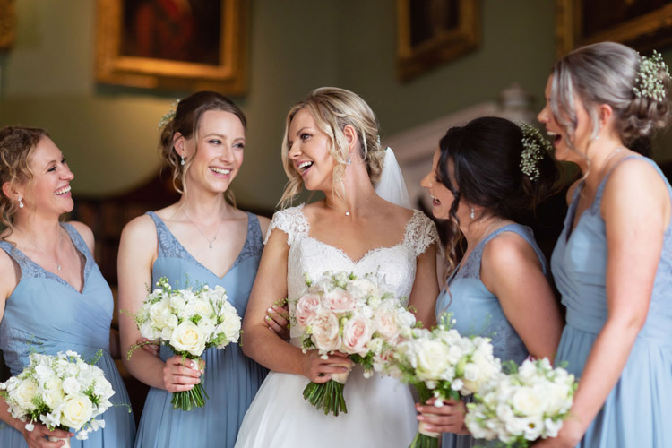 Bride Fiona Wearing Somerset Headpiece 7