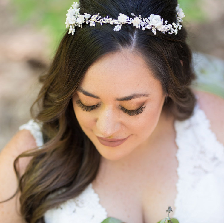 Bride Lauren Wearing Gabriel Crown 2