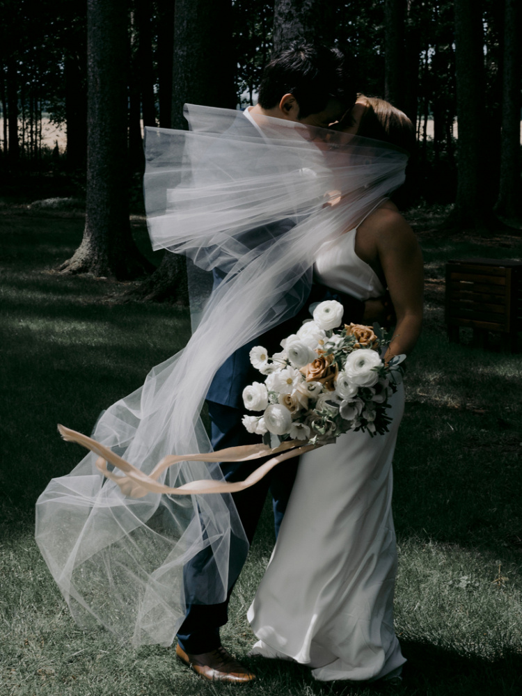 Bride Sara Wears Amora Veil (10) Featured Image