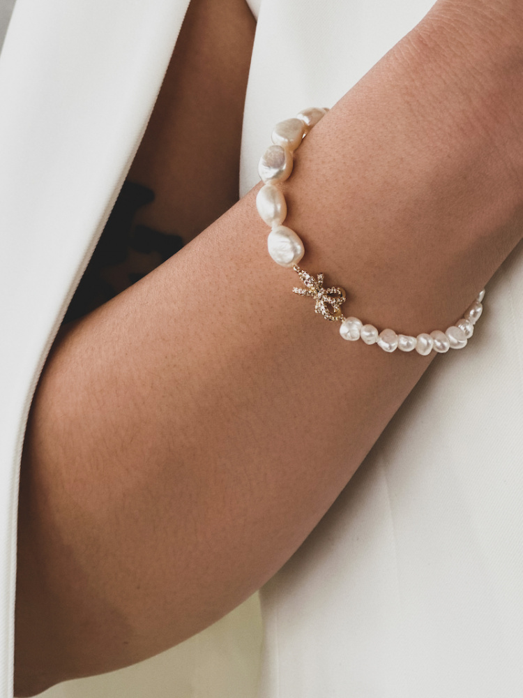 Evander Pearl Bridal Bracelet 3