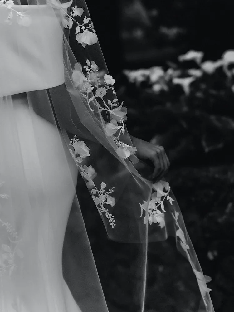 Florence Floral Cathedral Veil 2