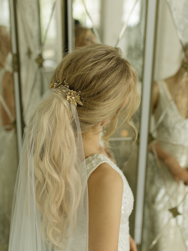 Gemini Gold Floral Hair Piece