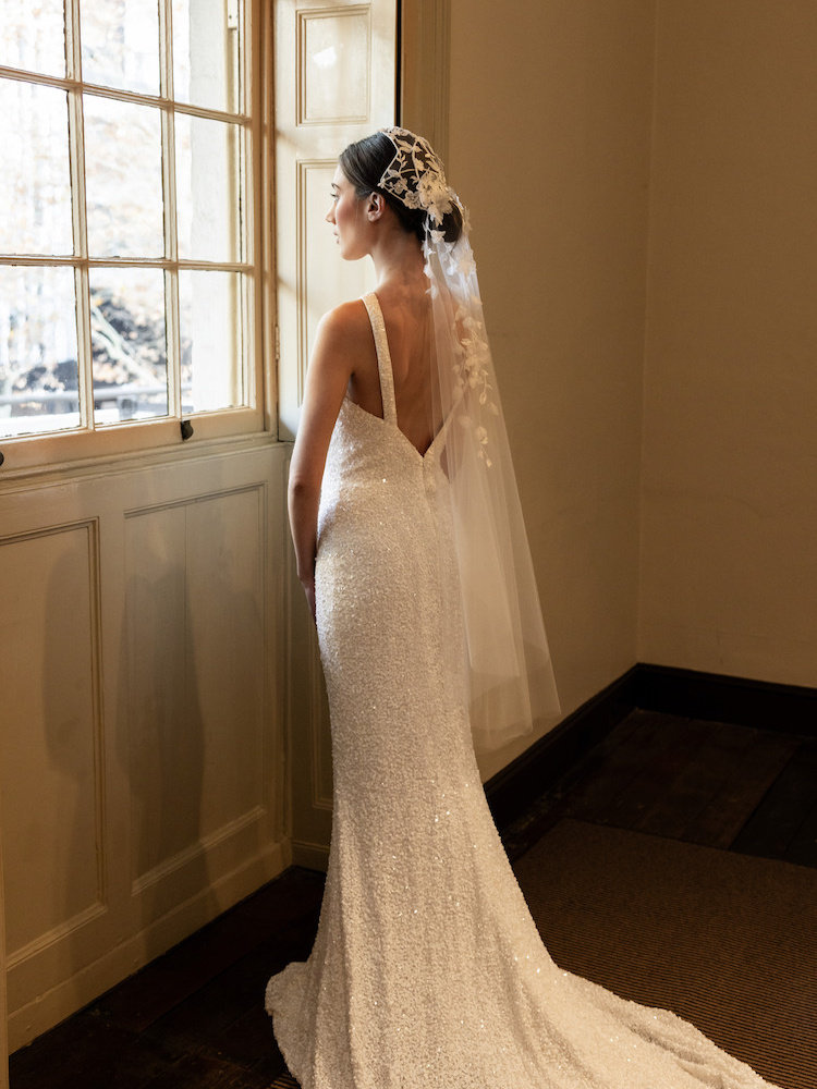 Harriet Bridal Cap And Veil