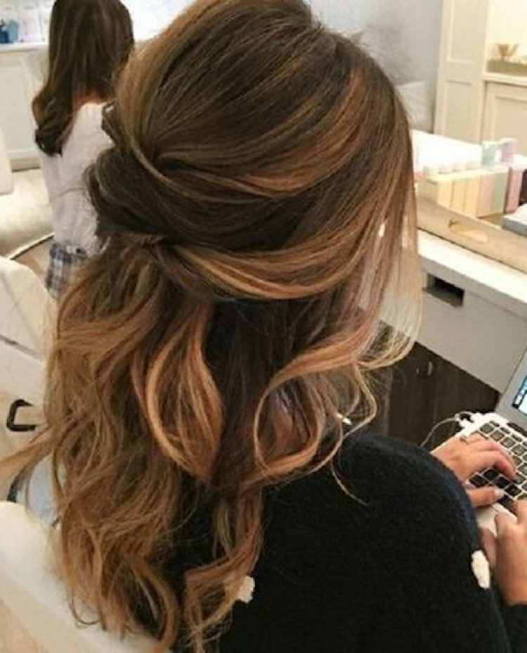 Half Up Wedding Hairstyles For Long Hair 7