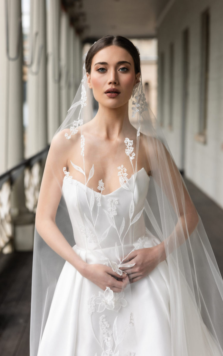 MAY LILY Lily of the Valley wedding veil