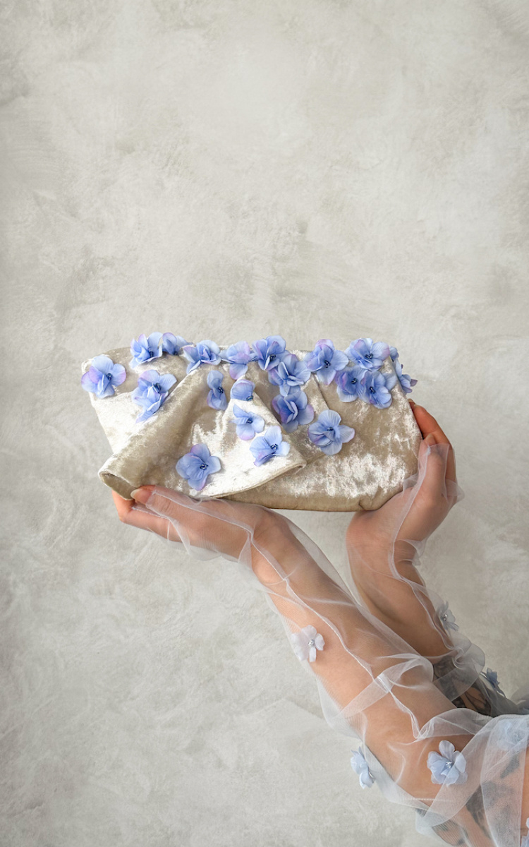 Isabella Blue Wedding Clutch 9