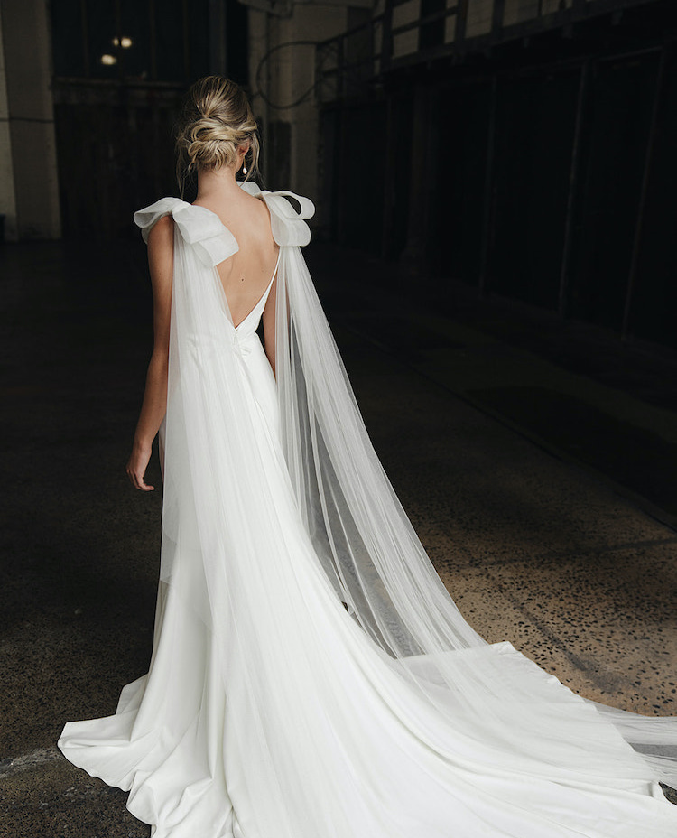 Laurence Bridal Wings With Bows