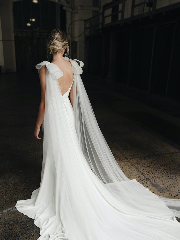 Laurence Bridal Wings With Bows