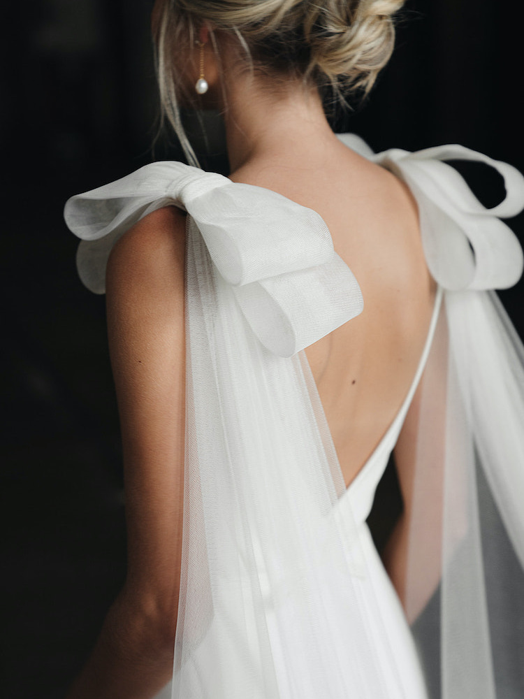 Laurence Bridal Wings With Bows