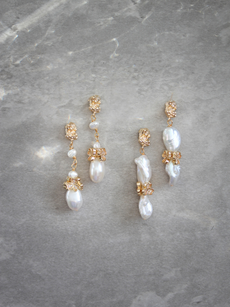 Leon Pearl Bridal Earrings 3