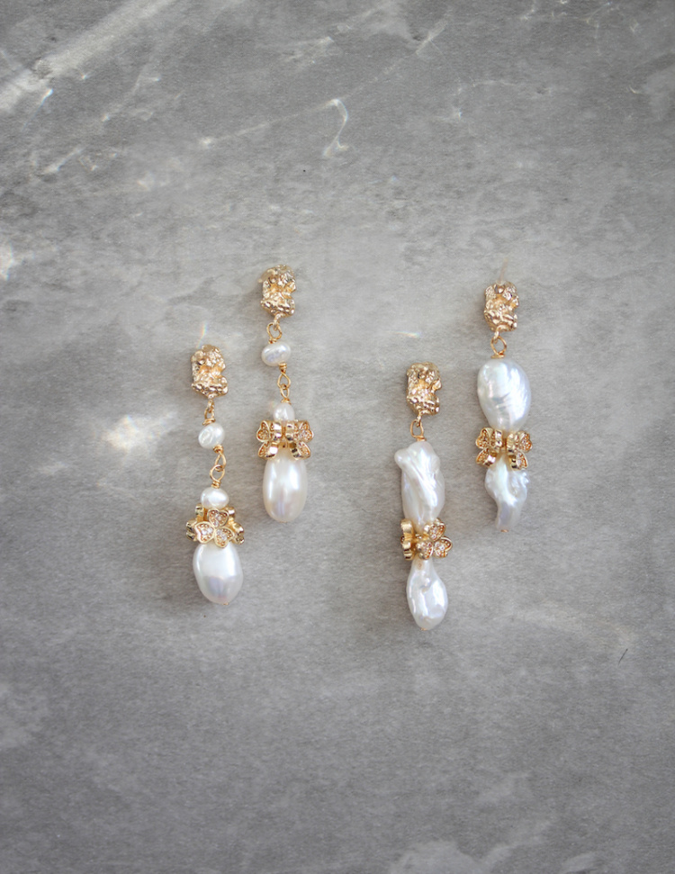 Leon Pearl Bridal Earrings 3