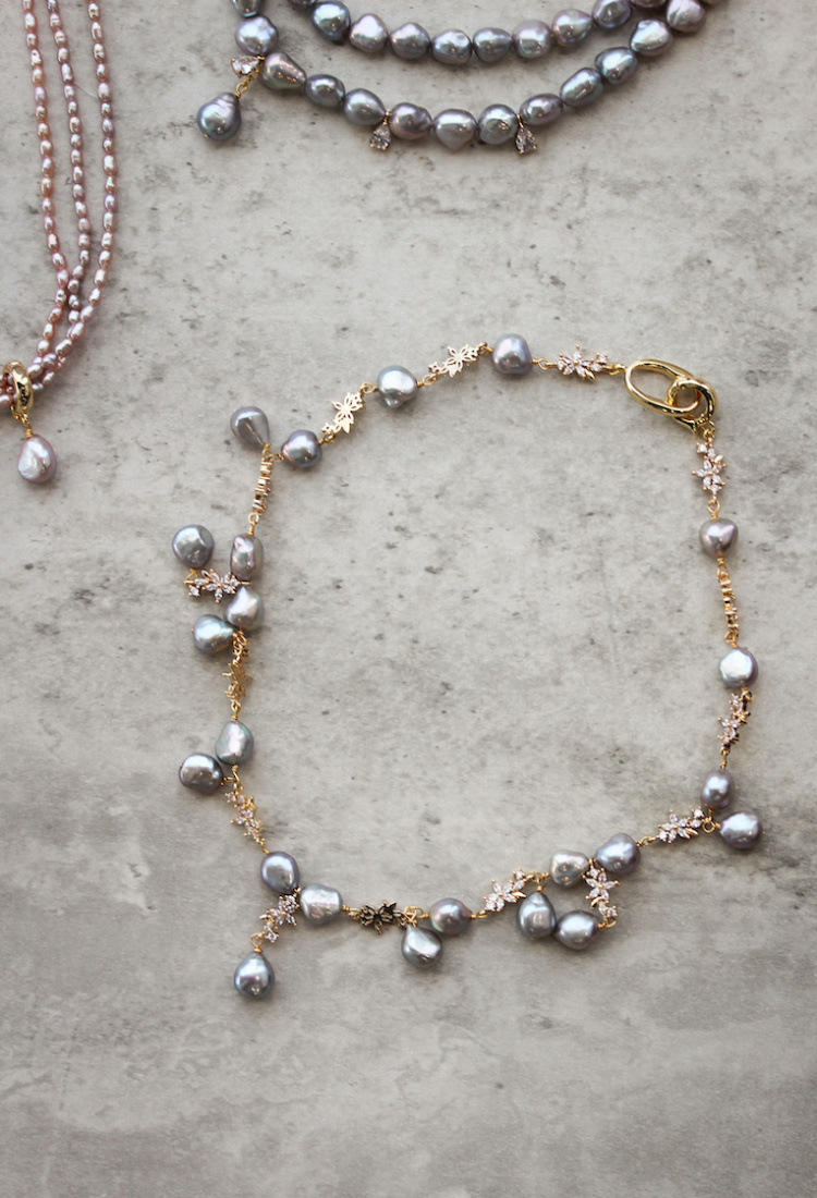 Martini Pearl Bridal Necklace 6