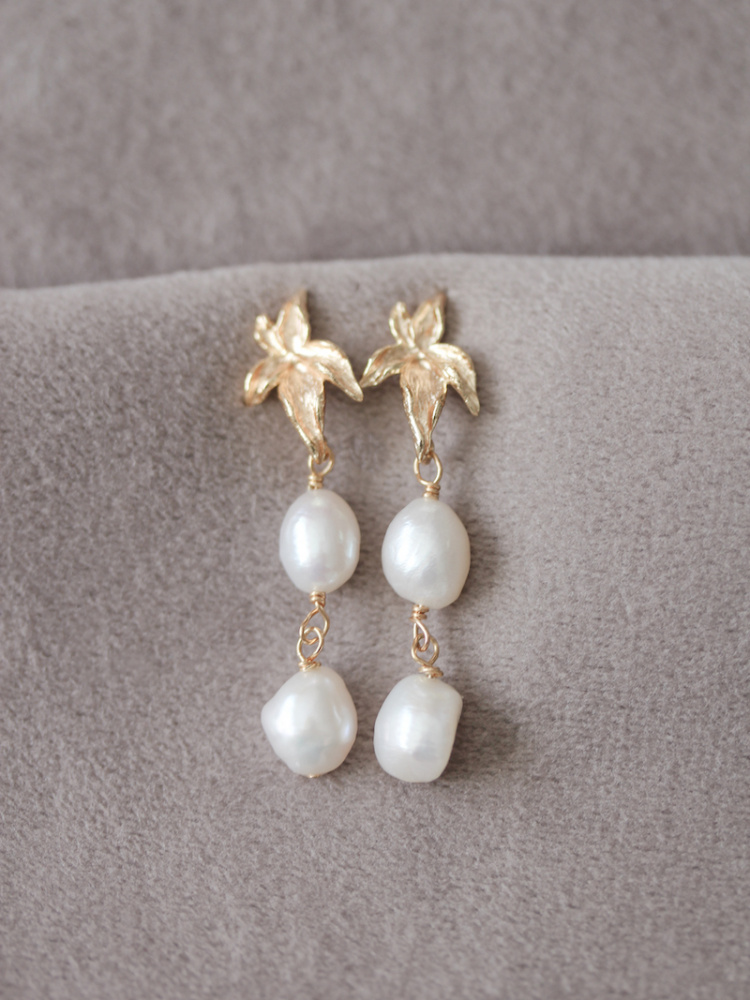 Matteo Grey Pearl Earrings 8