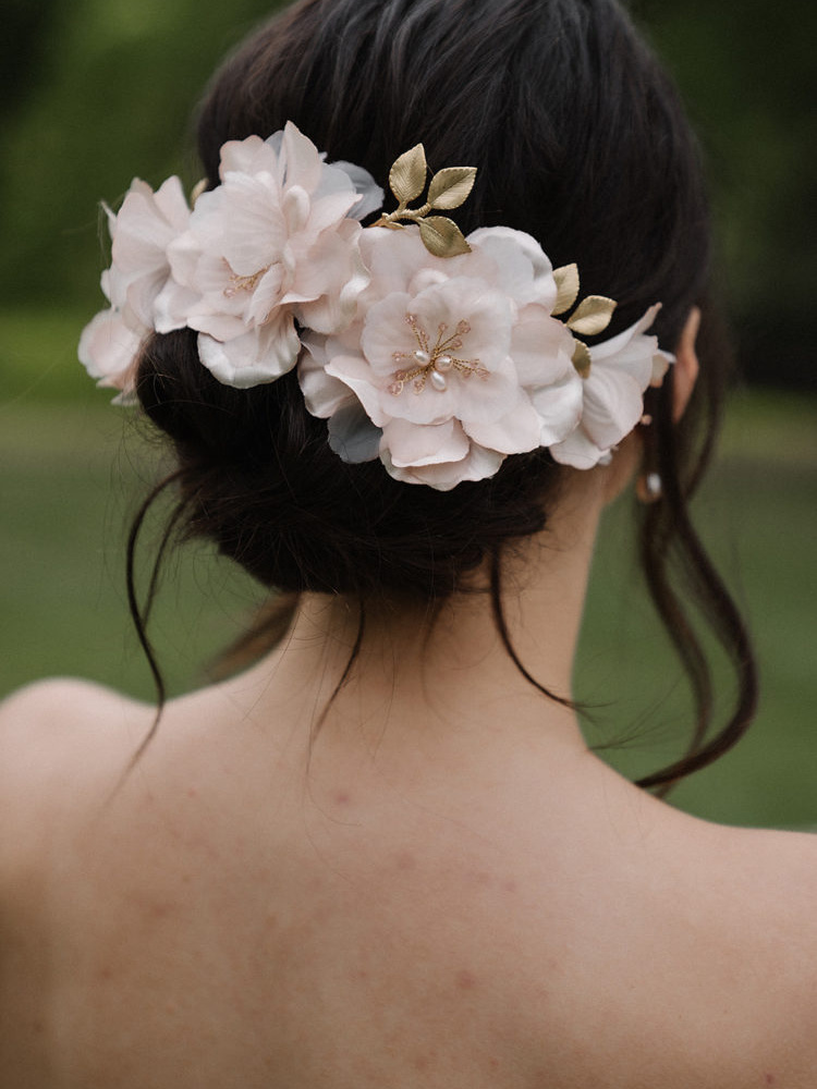 Monet Pink Bridal Headpiece