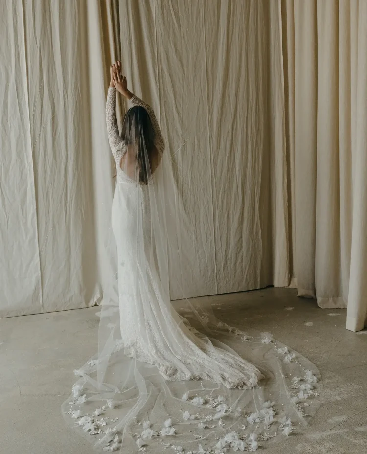 Night Garden Cathedral Wedding Veil